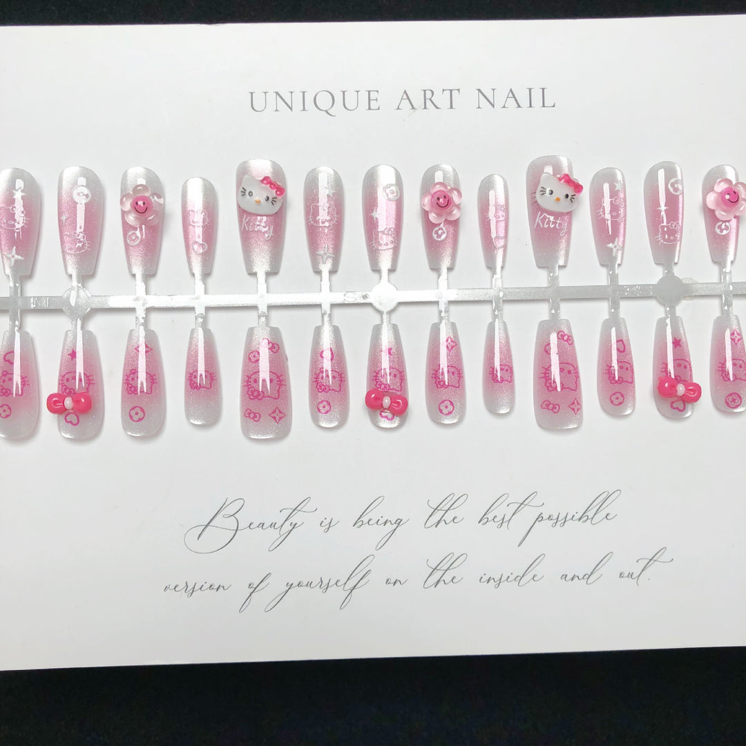 Cartoon-Charakter Press-On-Nagelset