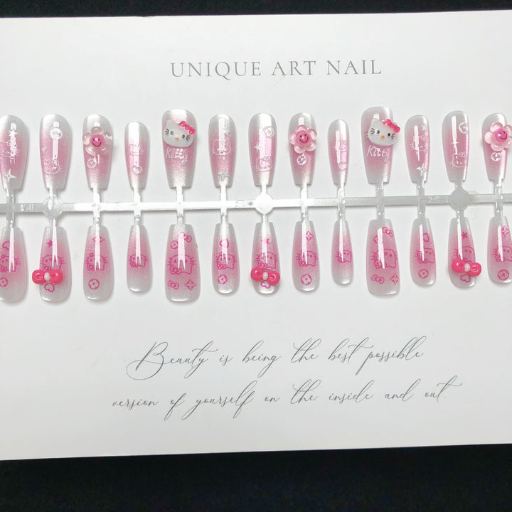 Cartoon-Charakter Press-On-Nagelset