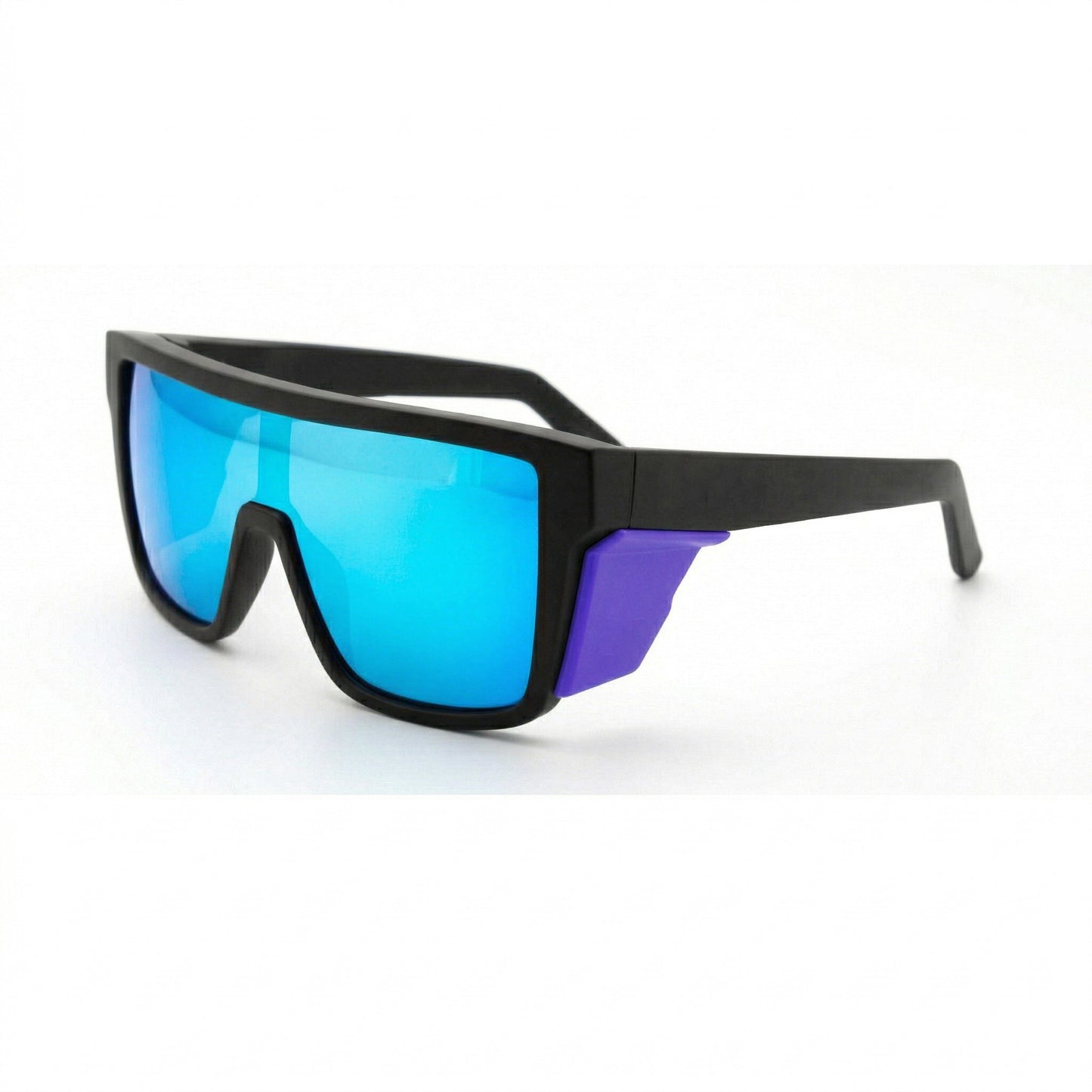 Damen Sportsonnenbrille im modernen Design mit breitem Rahmen und polarisierenden Gläsern Karnz