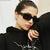 Damen modische Sonnenbrille mit trendy transparentem Rahmen und sportlichem Design Karnz