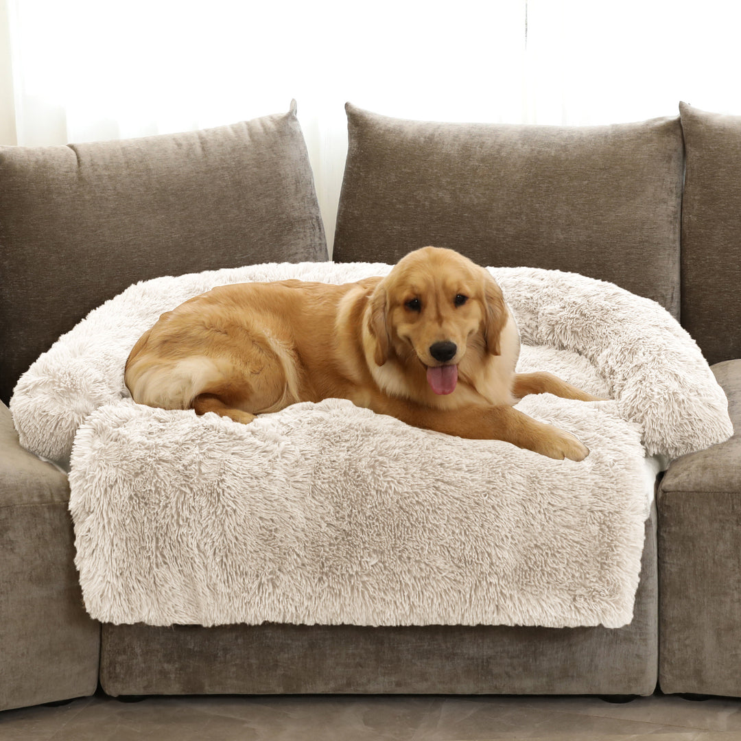 Luxuriöser Faux Fur Lounger Hundebett