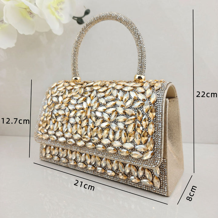 Blumenmuster-Acryl-Handtasche