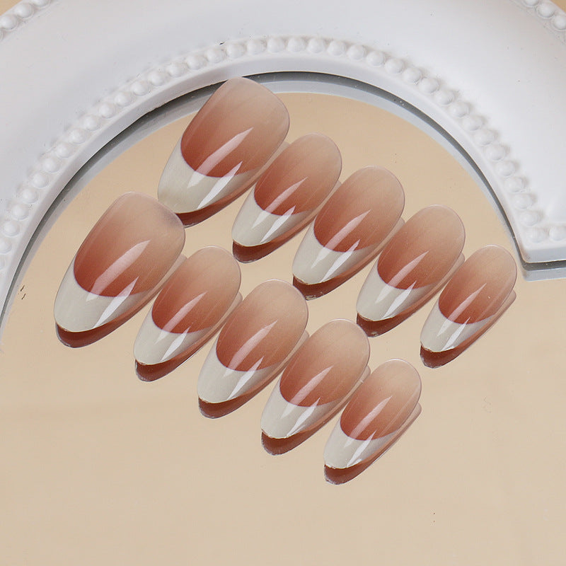 Elegantes French Tip Press-On Nail Set Karnz 1789388881