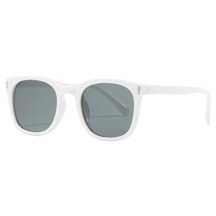 Damen modische quadratische Sonnenbrille mit langlebigem Kunststoffrahmen Karnz
