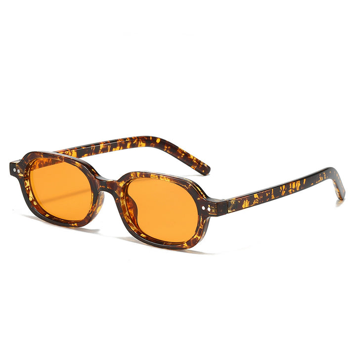 Stilvolle Vintage-inspirierte ovale Sonnenbrille Karnz