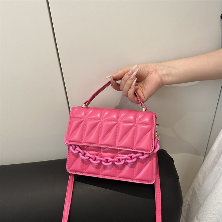 Gepolsterte Mini Satchel Handtasche Karnz
