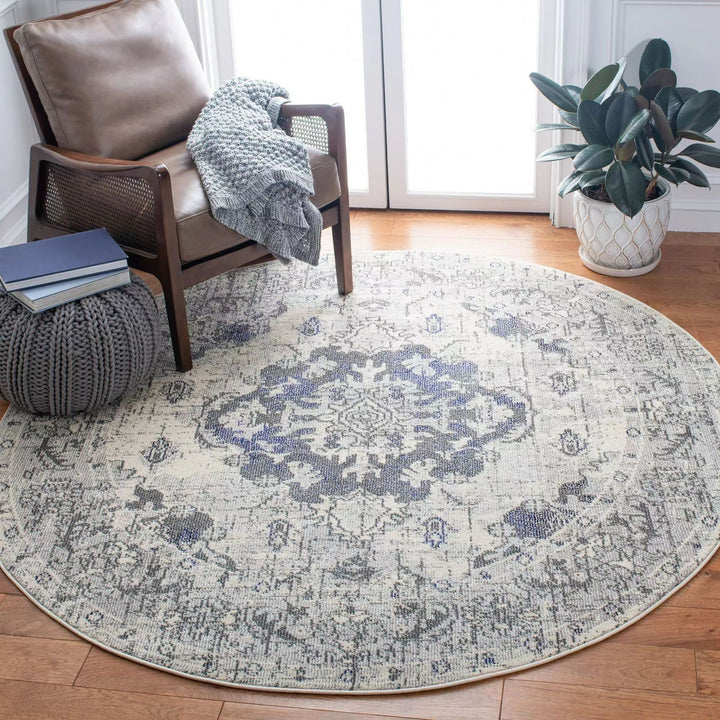 Vintage-inspirierten runden Teppich