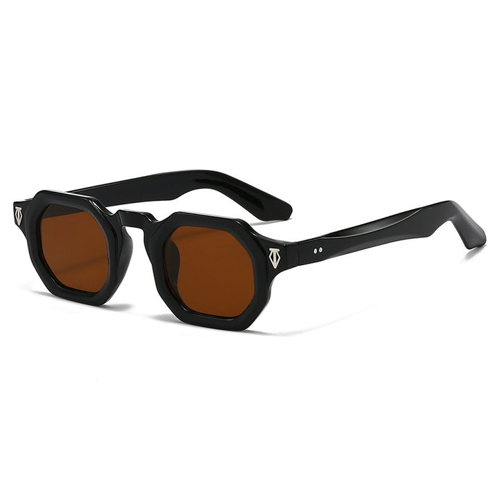 Moderne achteckige Rahmen Sonnenbrille Karnz