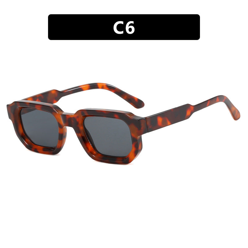 Damen moderne Sonnenbrille im innovativen Rechteckdesign Karnz