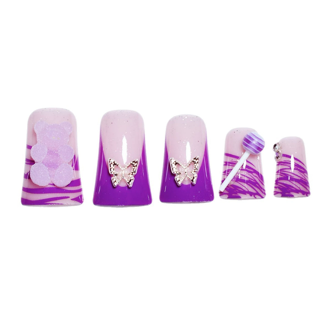 Künstlerische Schmetterling Nageldesign Erweiterungen Karnz