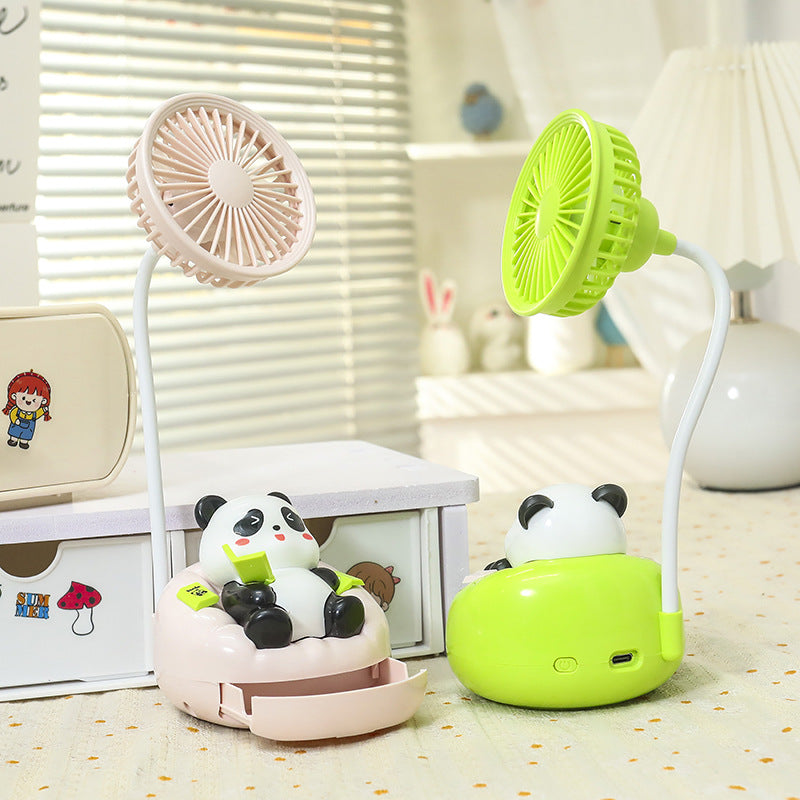Unisex Mini Tischventilator mit süßem Panda-Design Karnz