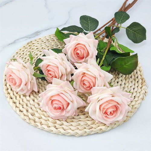 Künstlicher Blumen-Rosen-Stielstrauß