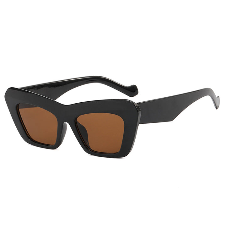 Fette geometrische Katzenaugen-Sonnenbrille