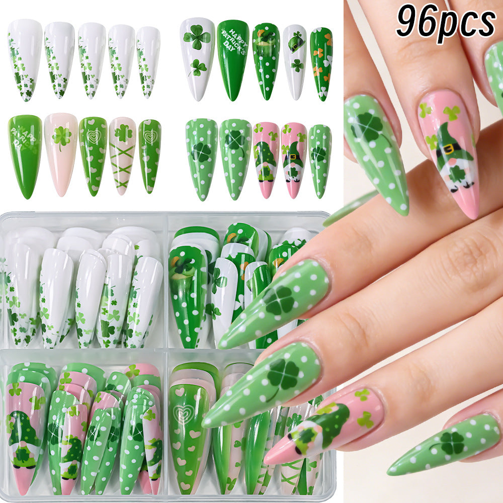 Festliches Thema Press-On Nagelkunst Set Karnz