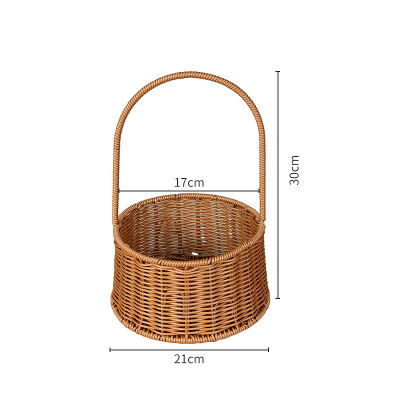 Handgefertigter Rattan-Aufbewahrungskorb Karnz