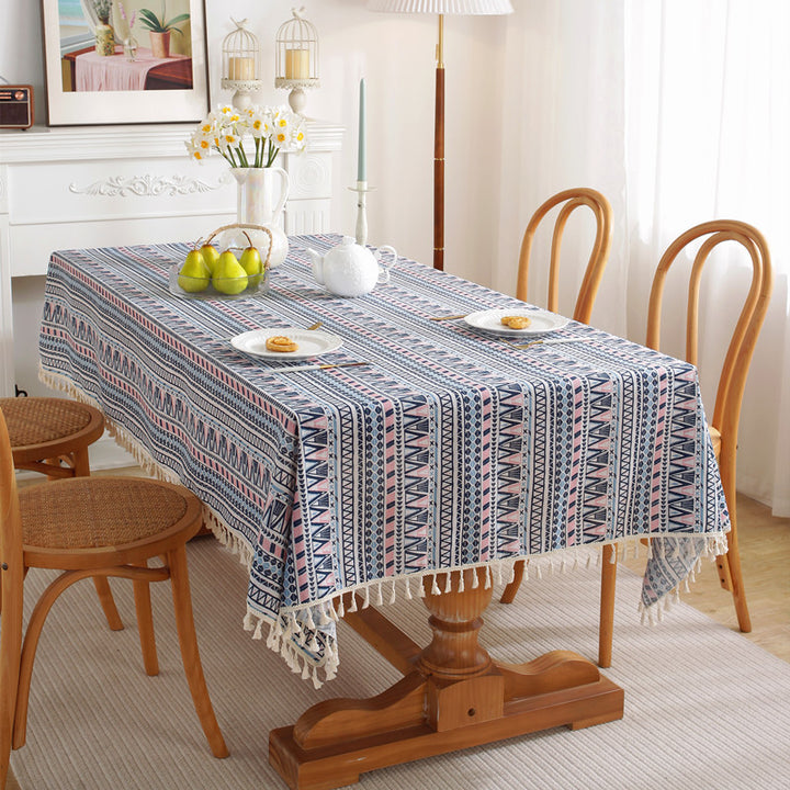 Texturiertes Chevron-Muster Tischdecke