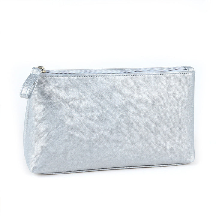 Elegante metallische Schminktasche