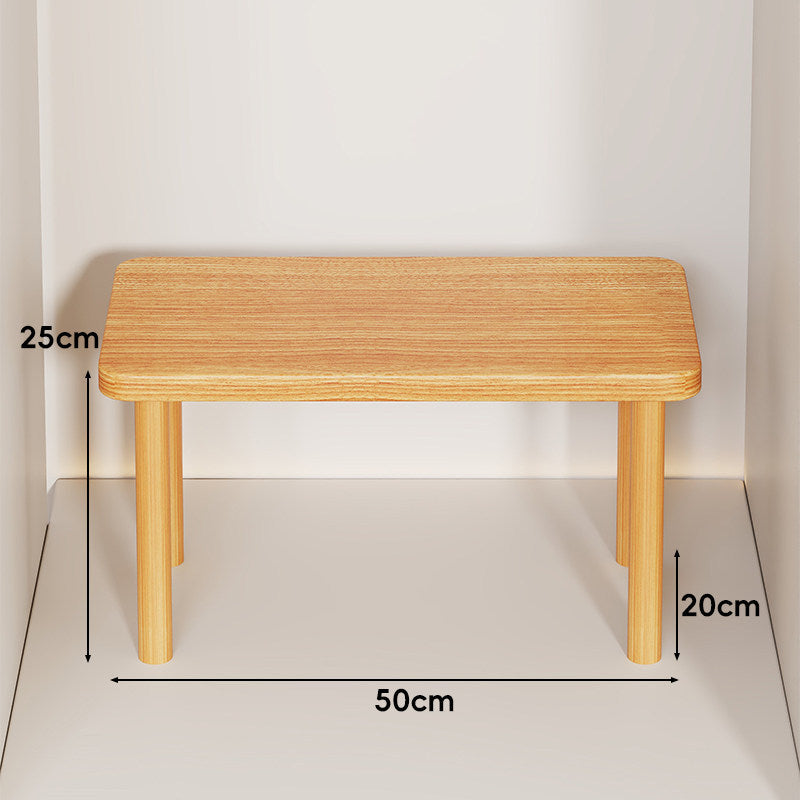 Höhenverstellbarer rechteckiger Holz-Riser-Tisch mit abnehmbaren runden Beinen