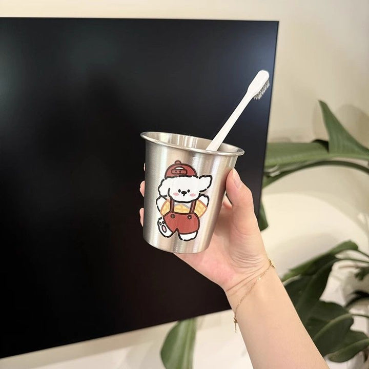 Edelstahl Becher mit Niedlichem Tierdesign Karnz