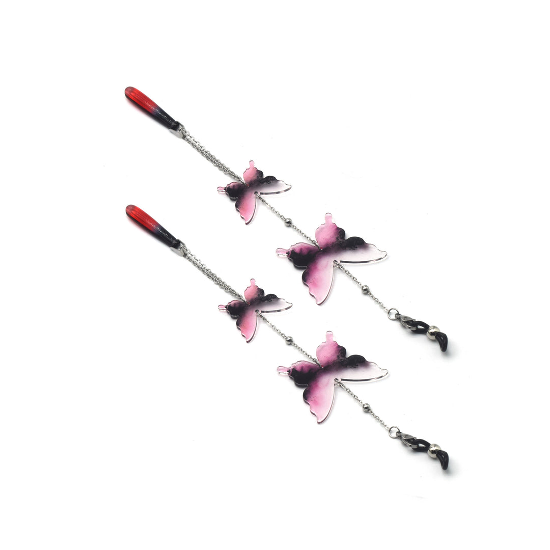 Künstlerische Schmetterlings Brillen Kette Karnz
