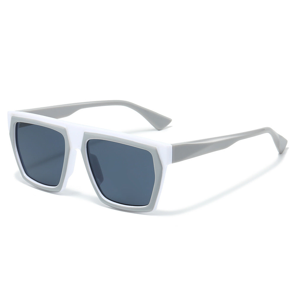 Chic Übergroße Geometrische Rahmen Sonnenbrille Karnz