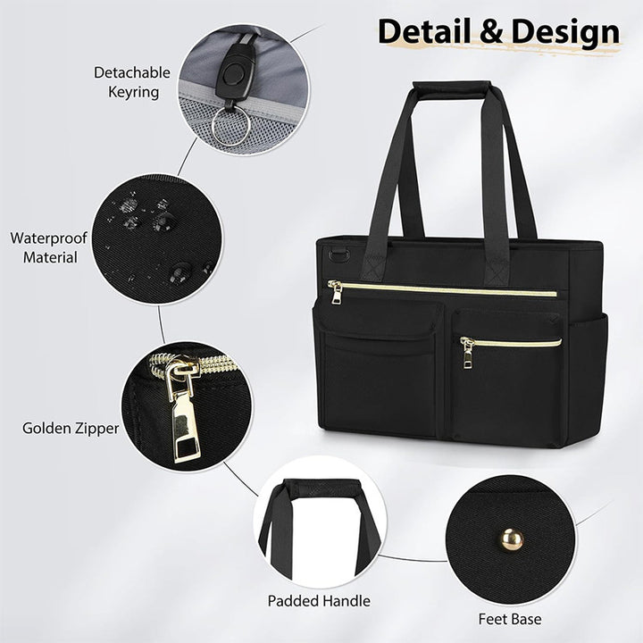 Praktische Laptop-Tasche mit Vielseitigen Fächern Karnz