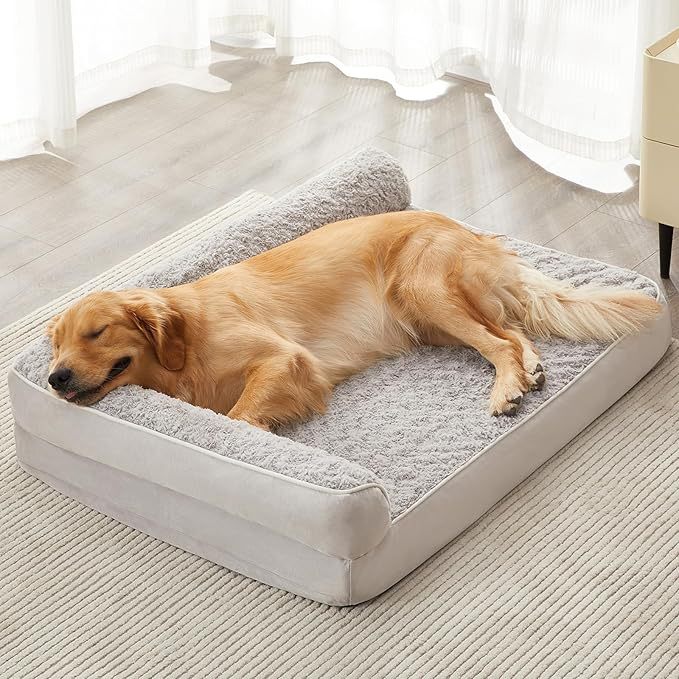 Orthopädisches Hundebett mit Unterstützung