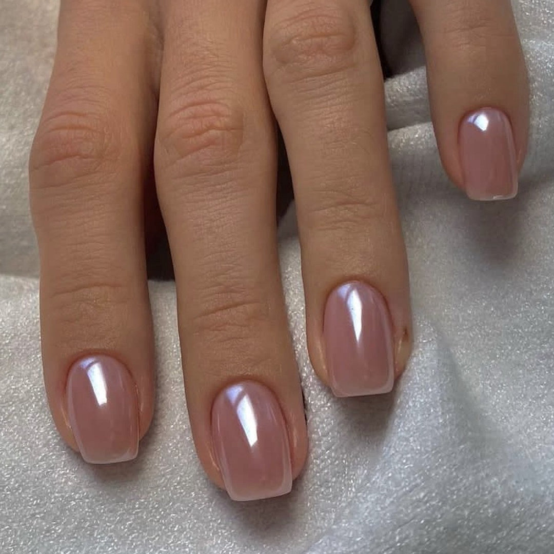 Luxus Glänzendes Press-On Nagelset Karnz