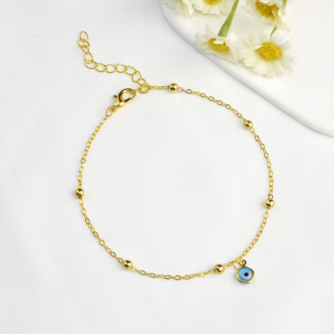 Delicate Evil Eye Anklet Karnz