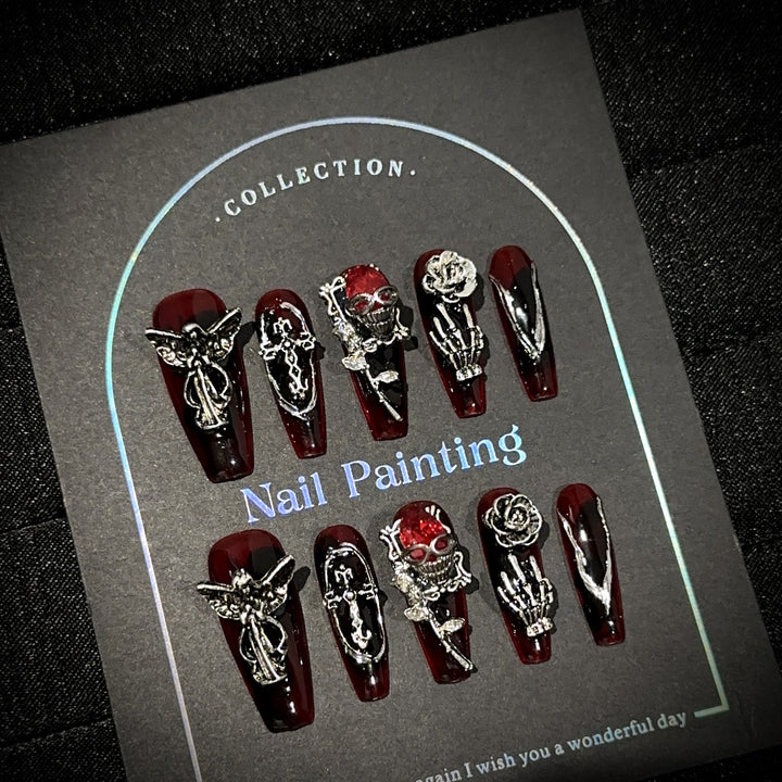 Gothic-Themen Press-On Nagelset