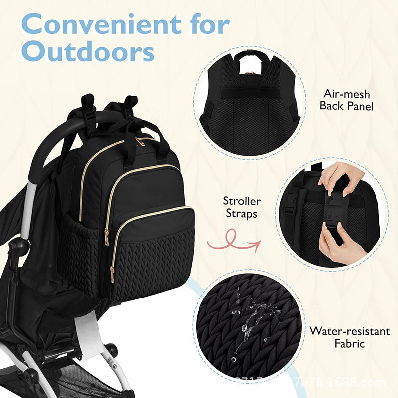 Modischer Rucksack mit Strukturiertem Design und Mehreren Fächern Karnz