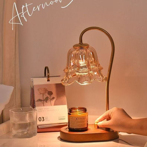 Elegante Glastischlampe