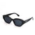 Damen Designer-Sonnenbrille mit markantem polygonalen Rahmen und UV-Schutz Karnz