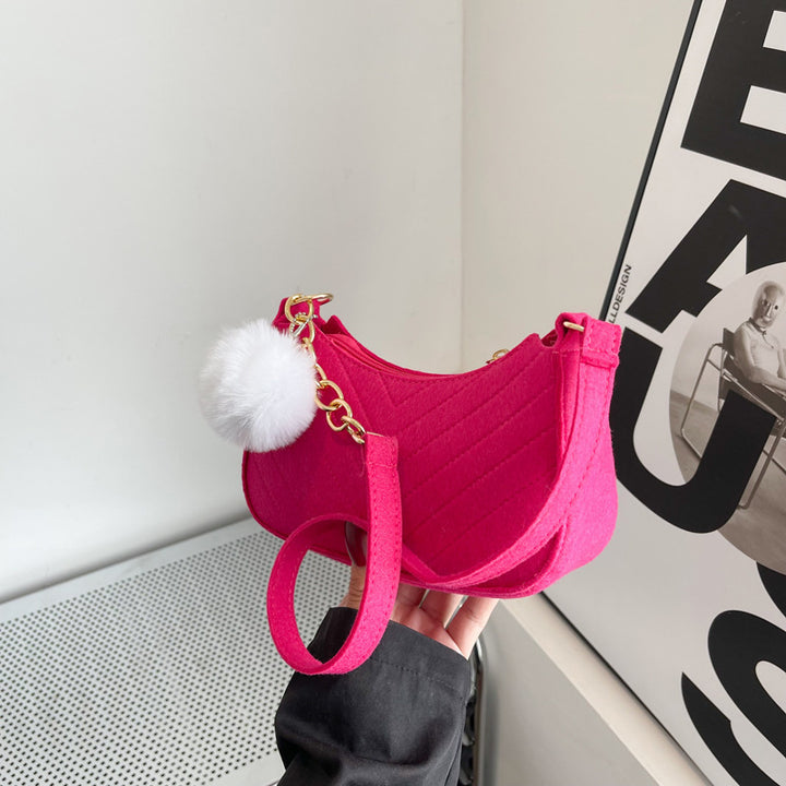 WoStylish Kunstfell Mini Handtasche Karnz