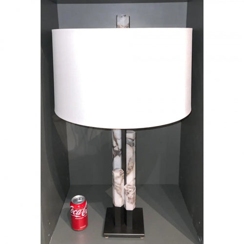 Moderne Marmor- und Metall-Tischlampe