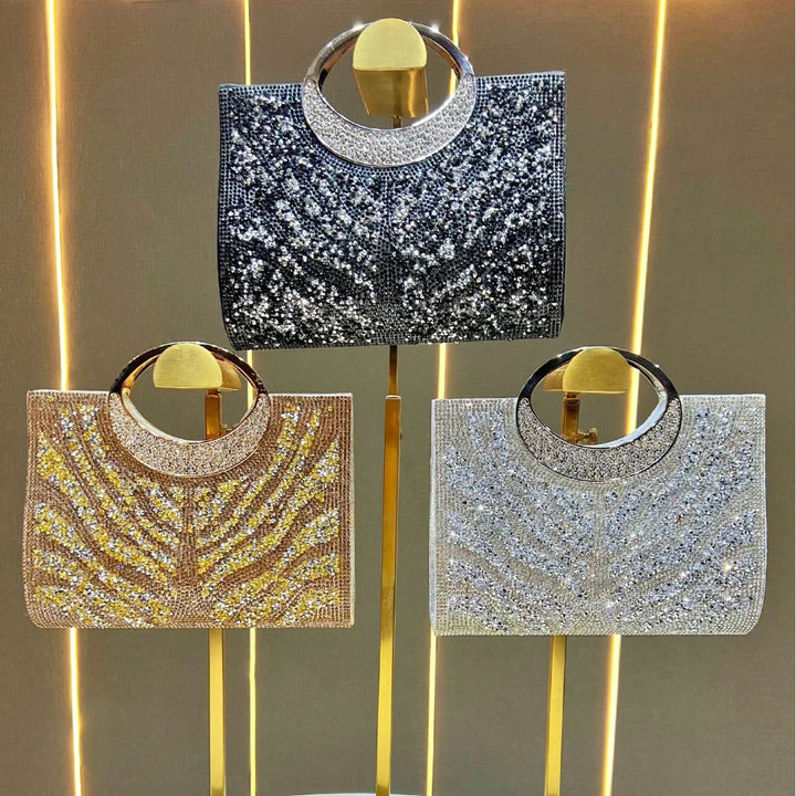 Statement Strass-Besetzte Abendhandtasche