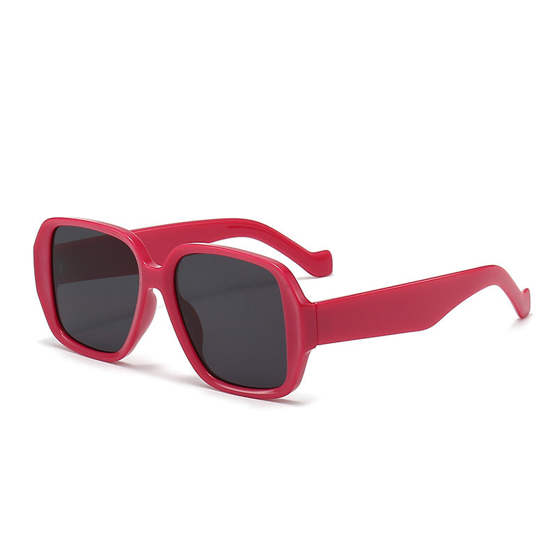 Damen Geometrische Sonnenbrille mit breitem Rahmen Karnz