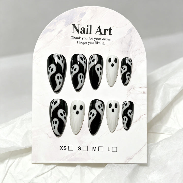 Ghost-Themen Press-On Nagelkunst
