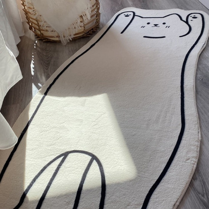 Spaßiges tierisches Teppichdesign