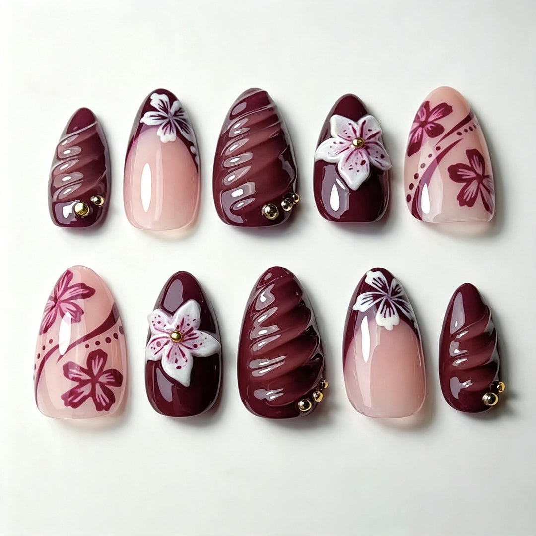 Artisan Floral Press-On Nageldesign
