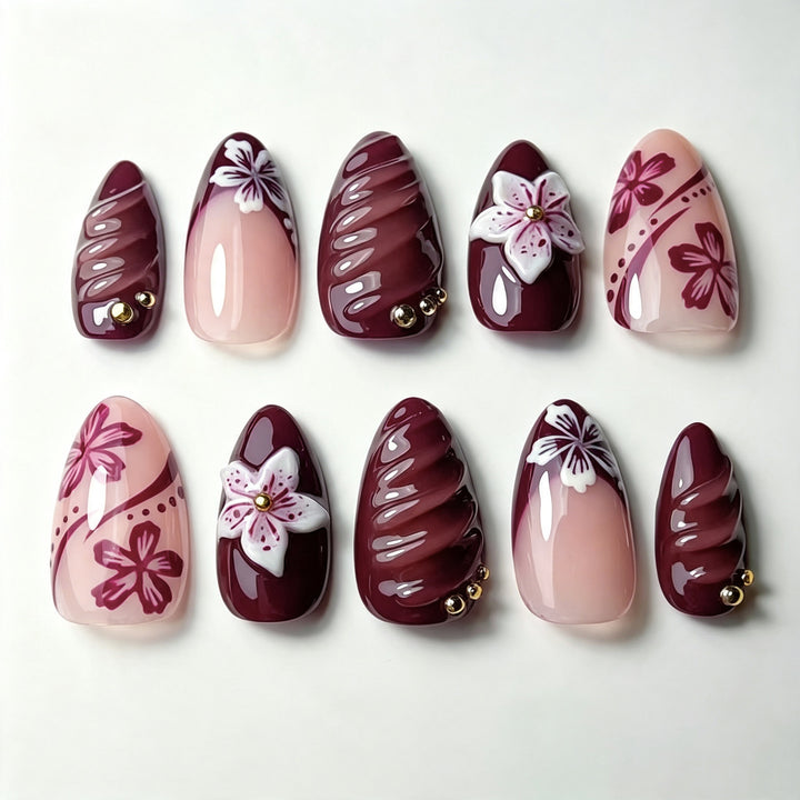 Artisan Floral Press-On Nageldesign