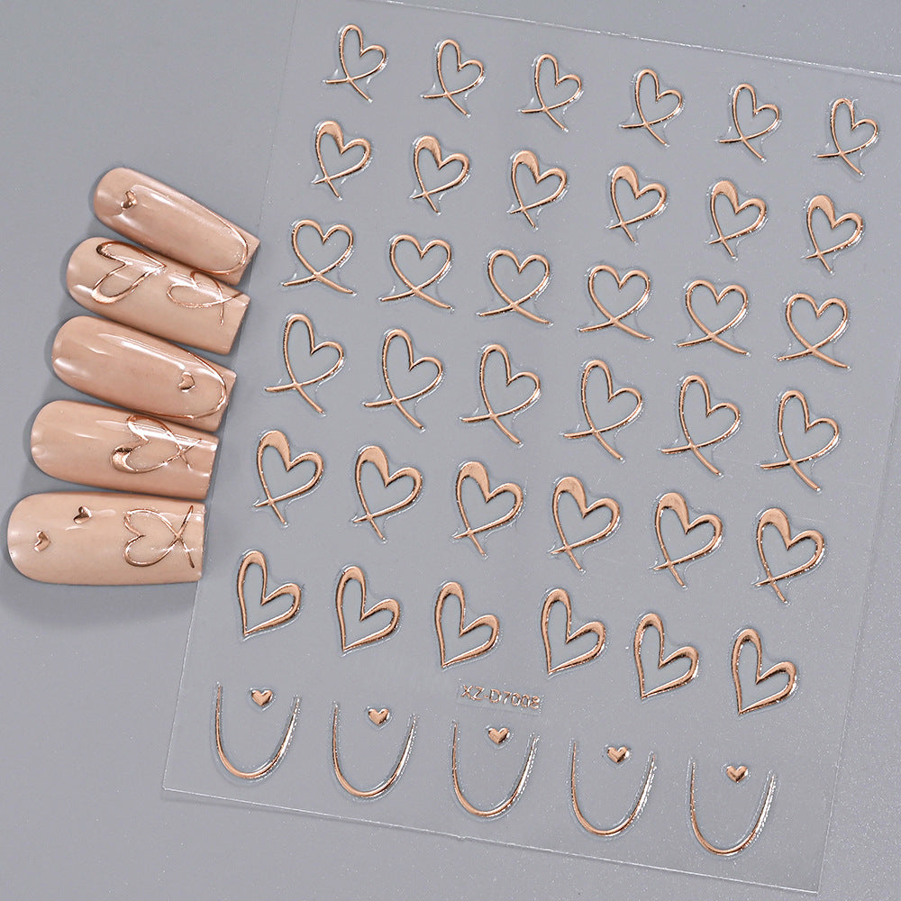 Floral Decorative Nail Art Aufkleber