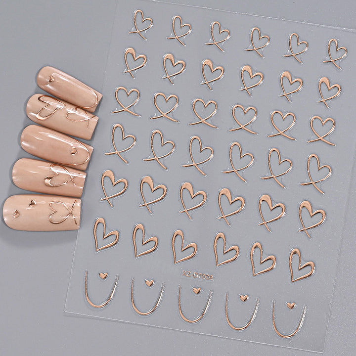 Floral Decorative Nail Art Aufkleber