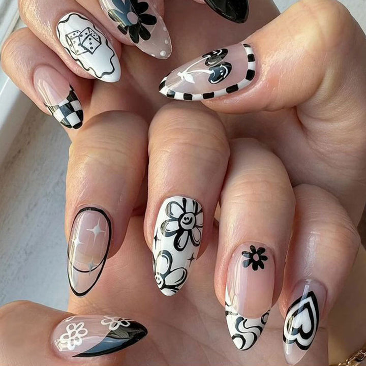 Kreatives Grafisches Nagelkunst Set