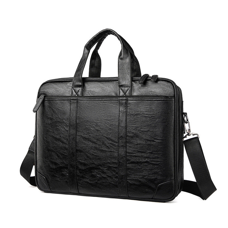 Klassische Leder Business Laptop Aktentasche Karnz
