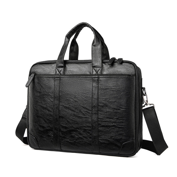 Klassische Leder Business Laptop Aktentasche Karnz