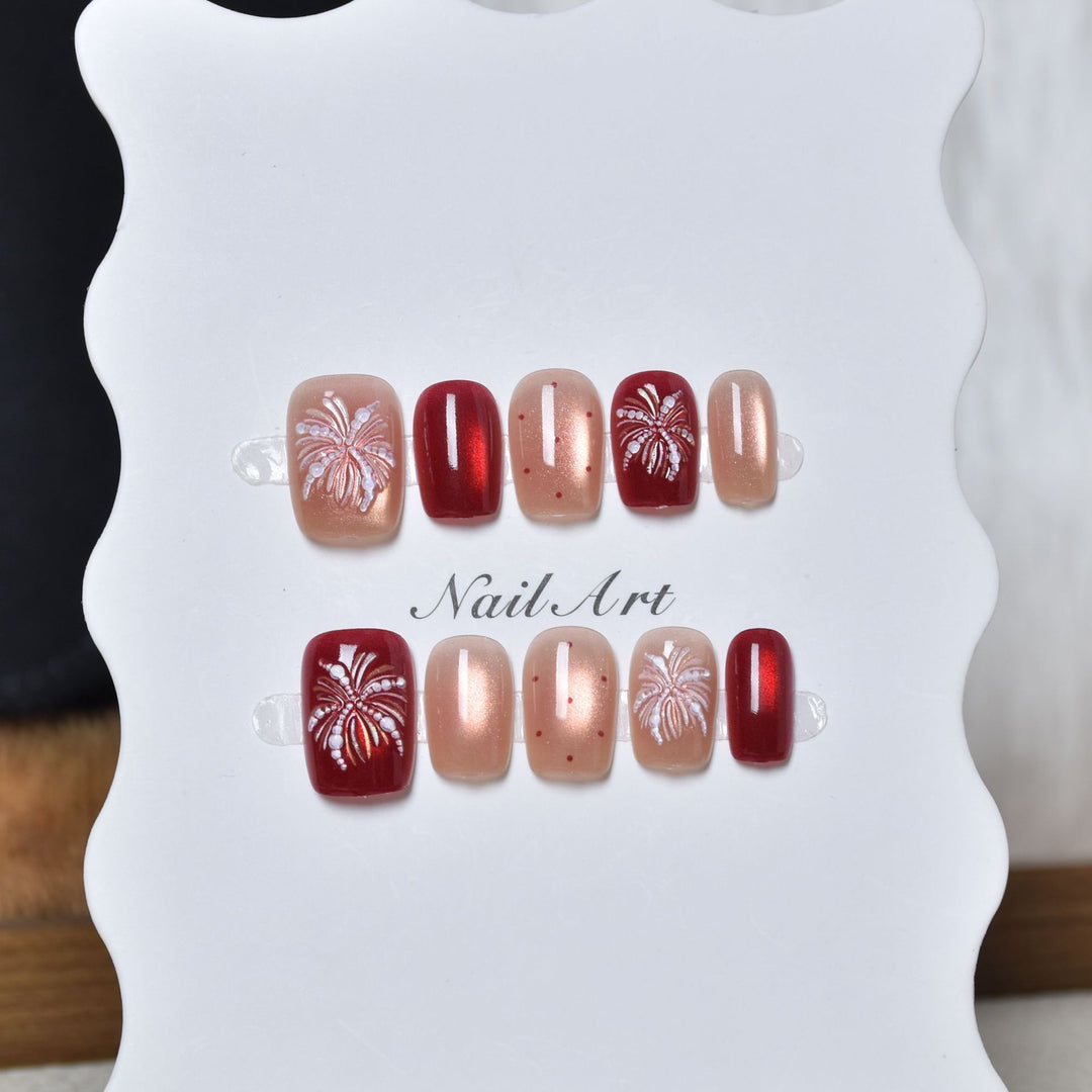 Künstlerisches Press-On Nageldesign-Set Karnz