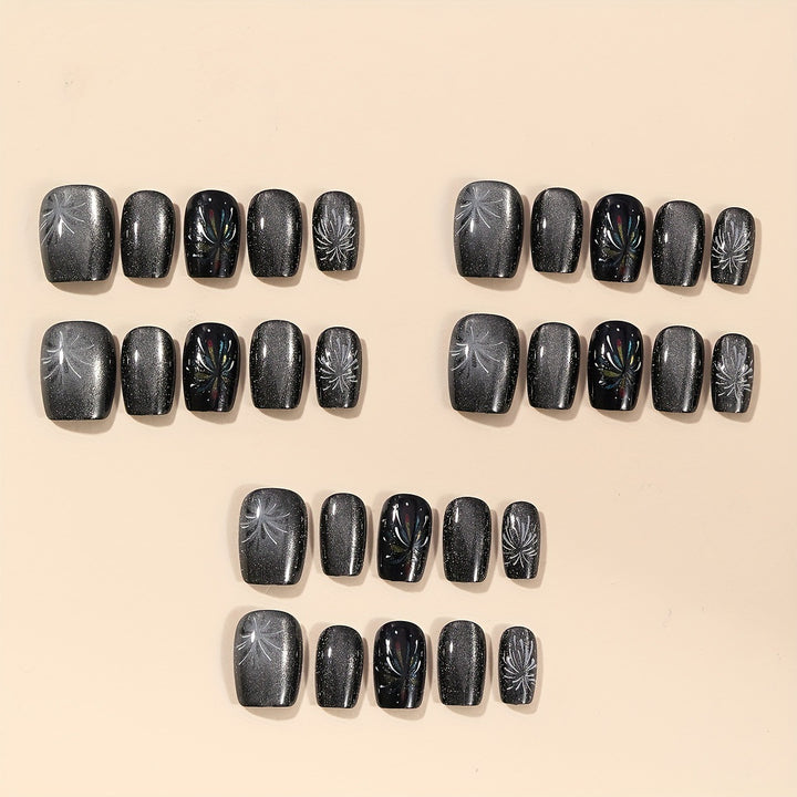 Elegante Glitzer-Nagelkunst-Verlängerungen Karnz