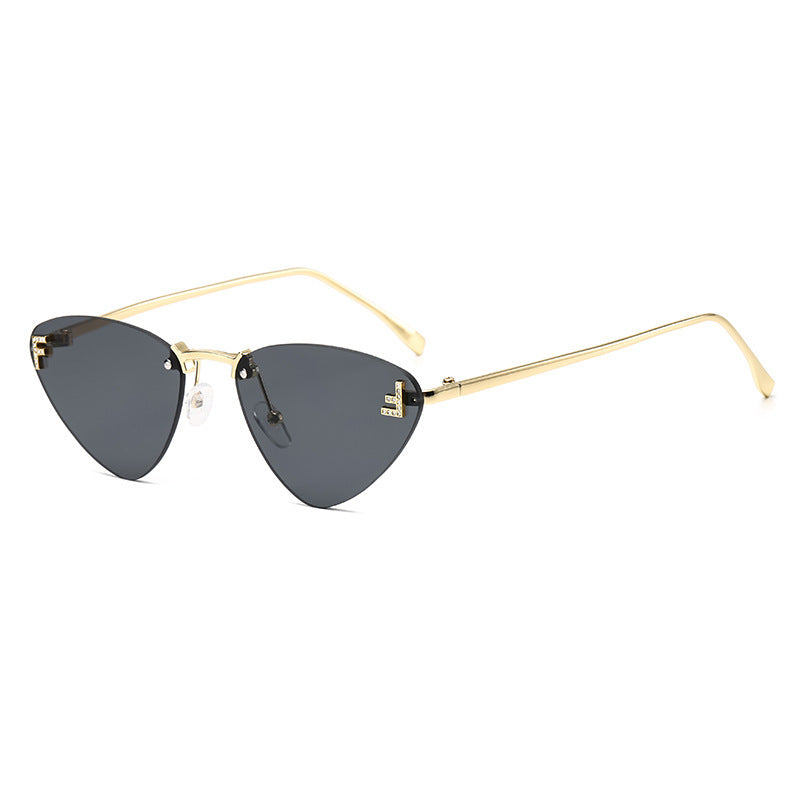 Damen Cat-Eye Sonnenbrille mit luxuriösem Dekor und UV-Schutz Karnz