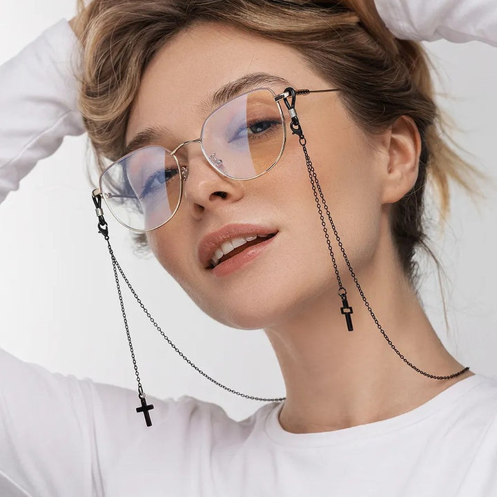 Stylische Metall Augenweide Kette Karnz